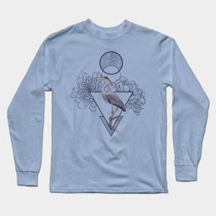 Blue Heron Long Sleeve T-Shirt